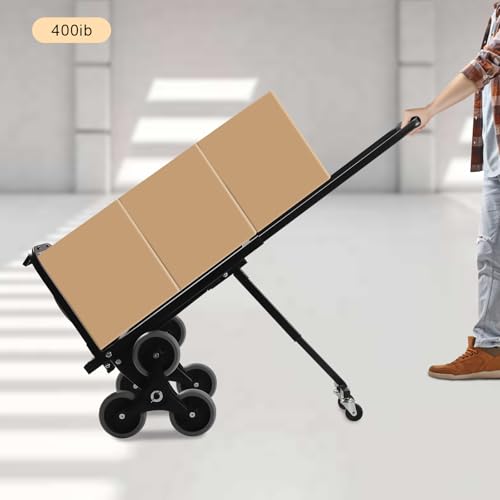 Carretilla para escaleras resistente con base plegable y 10 ruedas miniatura 2