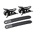 UIAHNE Snowboard Accessories 2 Buckles and 2 Straps for Snowboard Strap-on Toe Tongue Fixation System 1 Set