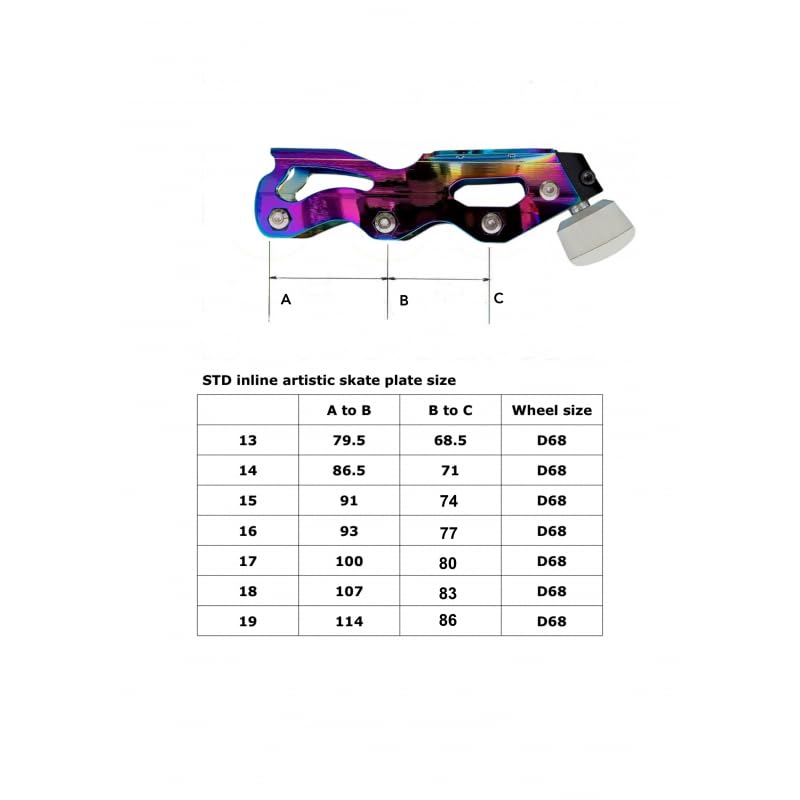 Complete Figure Skating Inline Frames STD Starlight Professional de alta gama artística 2