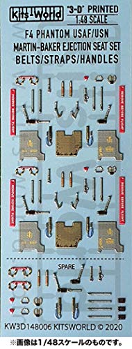 Kits World KW3D132018 1/32 Mcdonnell Douglas F4 Phantom U.S.A.F/U.S.N Seat Belt