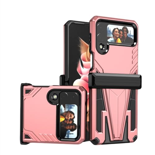 Protection Samsung Z Flip4 rigide premium et élégante finition mate or rose