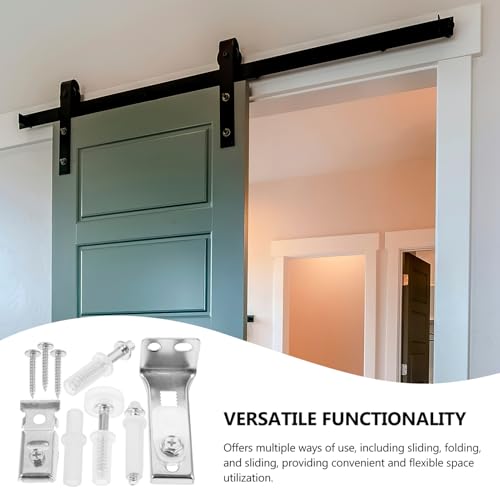 Balacoo 1Set Kit de Herrajes para Puerta Bifold Reemplazo Accesorios para Puertas de Clóset Plegables Operación Deslizante Suave Fácil Instalación Diseño Duradero miniatura 7