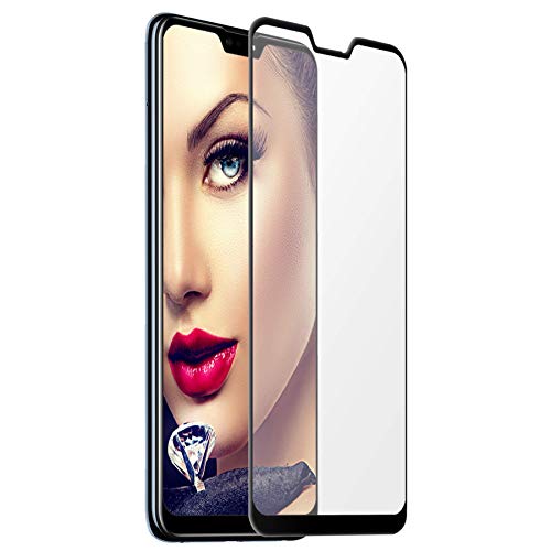 mtb more energy® 5D Proteggi Schermo Curvo in Vetro temperato per ASUS Zenfone Max PRO M2 (ZB631KL, 6.26'') - Nero - Adesione al 100% - Copertura Completa Bordi arrotondati