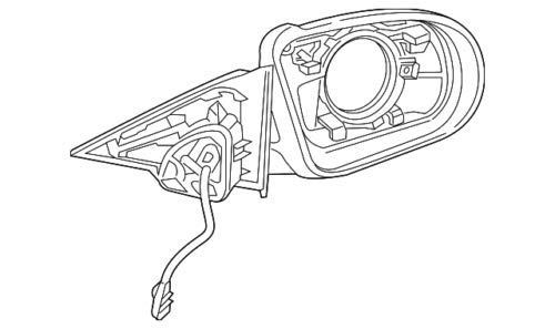 Mercedes Benz Genuine Mirror Base 253-810-28-02