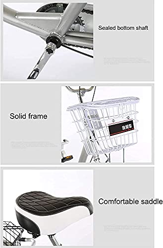 XBR Dreirad für Erwachsene mit Korb,Dreirad für Erwachsene 20 Zoll 3 Dreiradfahrrad mit Doppelbremssystem Manpower Fahrräder mit Gepäckkorb zum Einkaufen – Bild 7