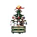 FBGood Boîte à Musique - Boîte à Musique Tournante Arbre de Noël, Figurine Tournante en Forme d'arbre de Noël de Jingle Bell, Arbre de Noël Musical Rotatif avec Le Père Noël