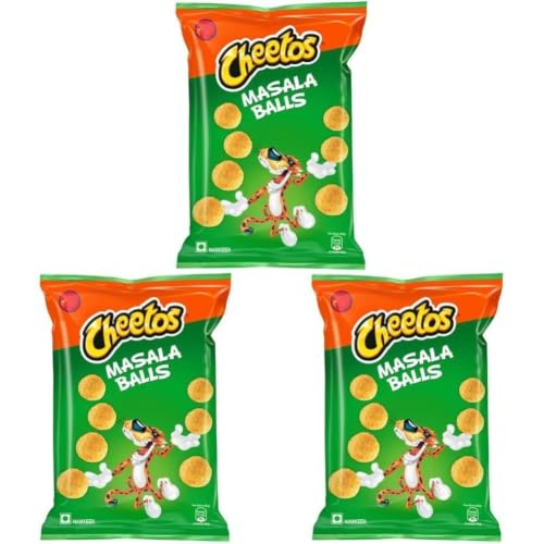 Image of Cheetos Masala Balls Crispy Chips & Snacks, 84g (Pack of 3)