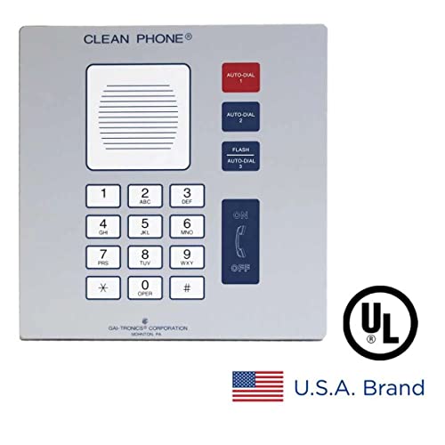Image of GAI-Tronics 295-712F VoIP Clean Phone Flush-Mount (Renewed)