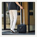 Amazon Basics Underseat Carry On Luggage with Wheels - 14" Rolling Travel Bag, Black - Image 2