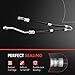 A-Premium Power Steering Pressure Line Hose Assembly Compatible with BMW X5 2001-2007, 3.0L, with O-ring & Washer, Pump to Rack/Gear