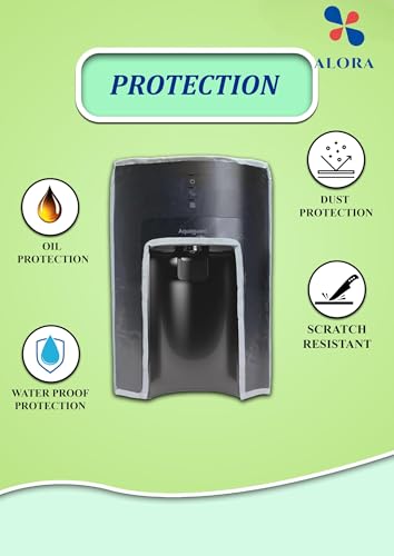 Image of Alora Water Purifier Cover for Aqquaguard Delight Aquasaver RO+UV+UF+MC - Waterproof, Dustproof, Oil & Stain Resistant, Transparent Window, Velcro Closure
