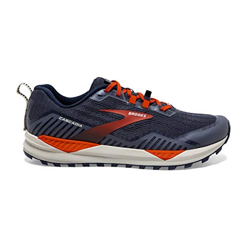 Brooks Men's Low-Top Running Shoe, Navy Orange Pelican, 82