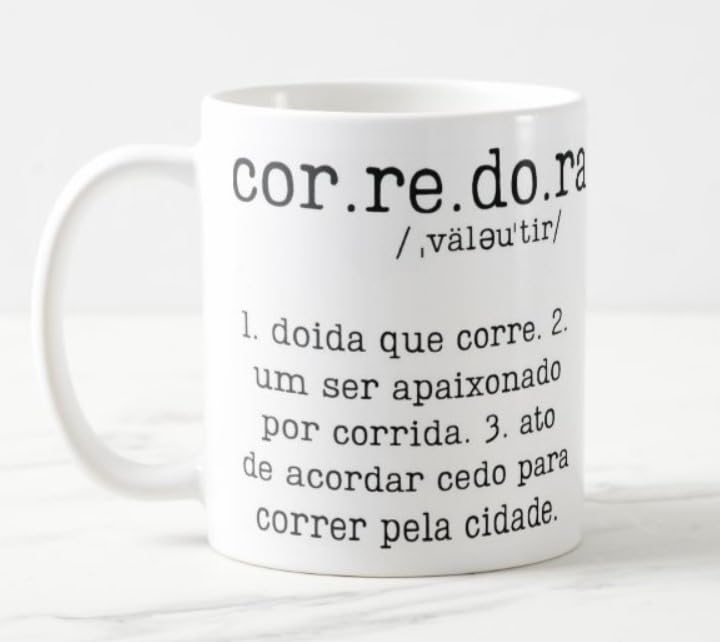 Caneca Corredora Maratonista Running