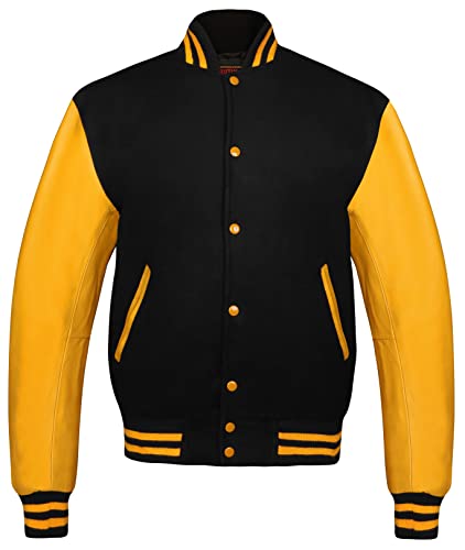 Image of Brutul Bee Original Leather Varsity Letterman Jackets Wool & Leather Original American Style Varsity Jackets