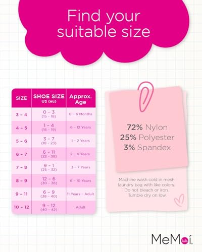 MeMoi Girls' Cuffed Opaque Knee High Socks4