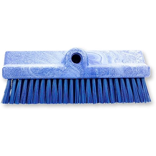 Image of SPARTA 40423EC14 Plastic Floor Scrub Brush, Wall Brush, Equipment Brush With Nonabsorbent Bristles For Industrial Kitchens, Hospitals, Commercial Cleaning, 10 Inches, Blue, (Pack of 2)