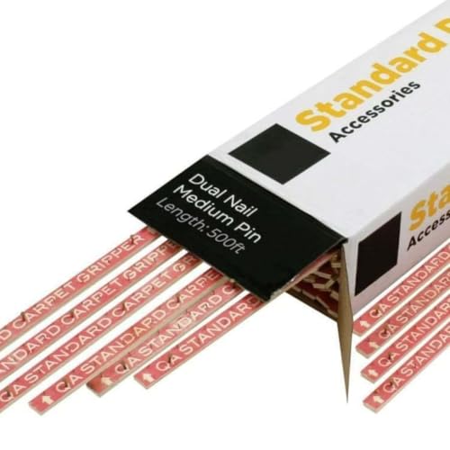 Underfoot Carpet Grippers Pack of 100 1.52m / 5ft Strips Heavy-Duty Carpet Gripper Rods (500ft Coverage Per Pack)