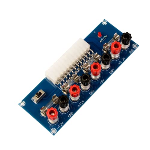 LAOMAO Bloc d'alimentation ATX DC 24 broches - Adaptateur multi-sortie - 12 V 5 V 3,3 V - Pour expérimentation DIY - Alimentation ordinateur - Projet...