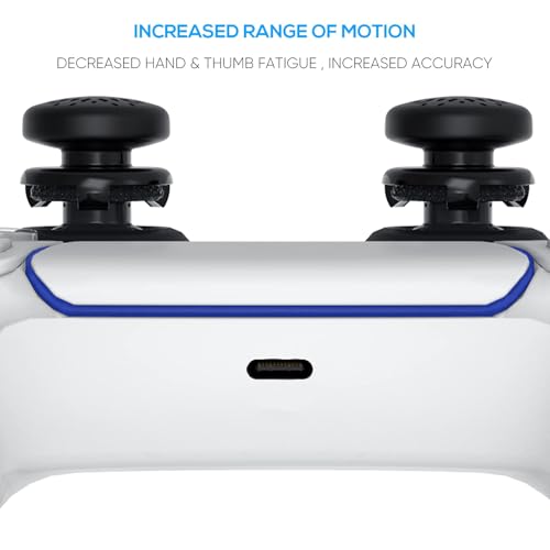 GAMSURFING Joystick Caps Set for DualSense PS5 Controller-1 Pair Thumb Grip,2 Pairs Mid & Long L2 R2 Trigger Extenders and 1 Pair D-Pad Buttons Caps,Game Accessories for Sony PS5 Dualsense Controller - Image 4