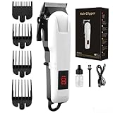 RUIM Professional Hair Clippers for Men, Cordless & Corded Barber Clippers, Rechargeable Haircut Kit with Adjustable Lever & Guide Combs for Home Hair Cutting and Grooming