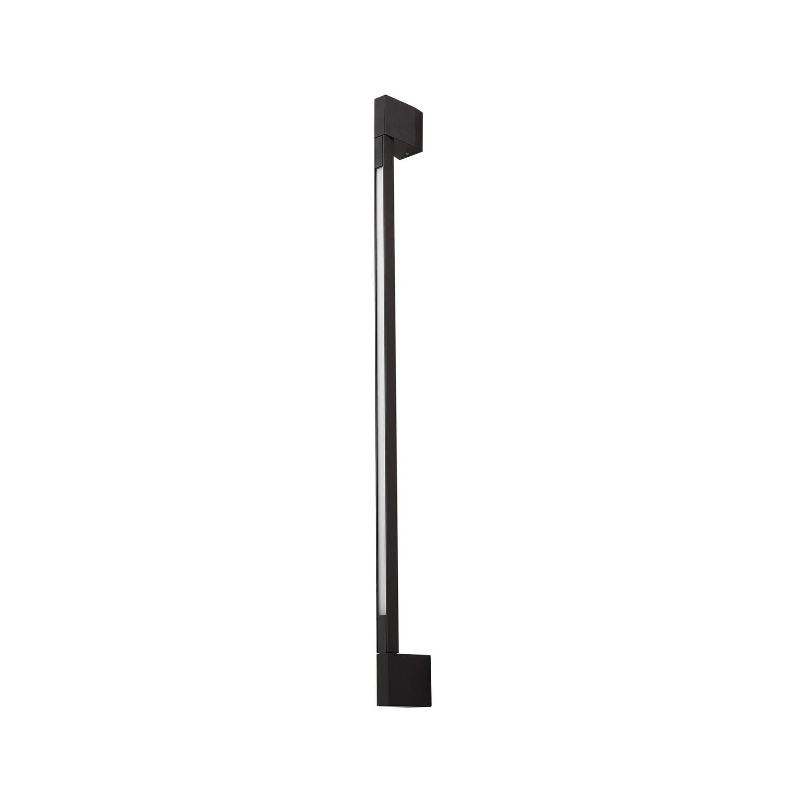 Lindby LED Wandleuchte außen Neano (spritzwassergeschützt (Modern) in Schwarz aus Aluminium (1 flammig,) - Außenwandleuchten Wandlampe Led Außenlampe Outdoor für Außenwand/Hauswand