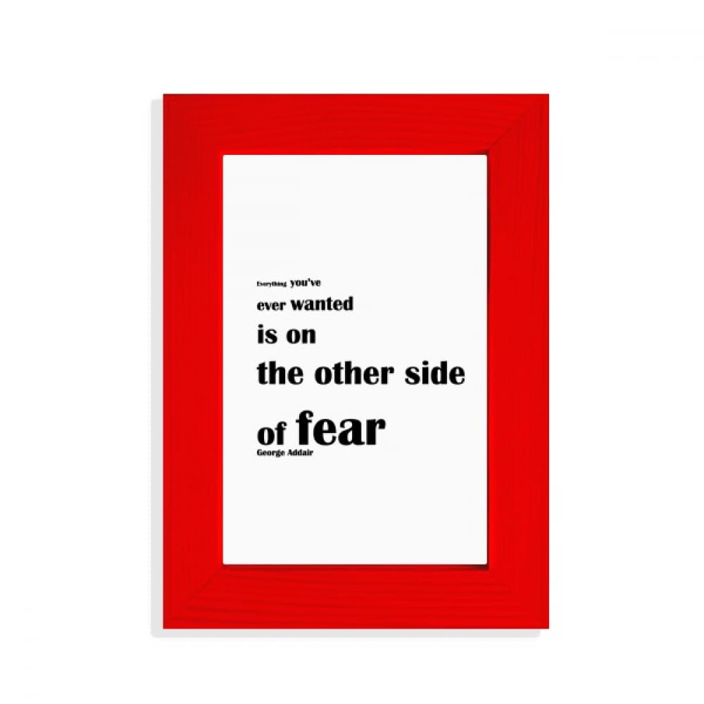 Cadre photo rouge citation motivation George Addair decoration interieure