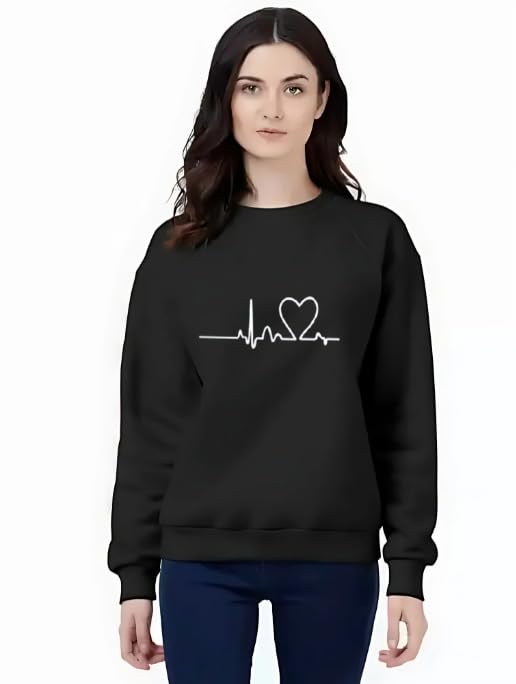 demamd print Demand Print Women’s Cotton Sweatshirt | Printed Regular Fit Winter Wear | Cozy, Stylish & Comfortable Casual Pullover Top-picture-23