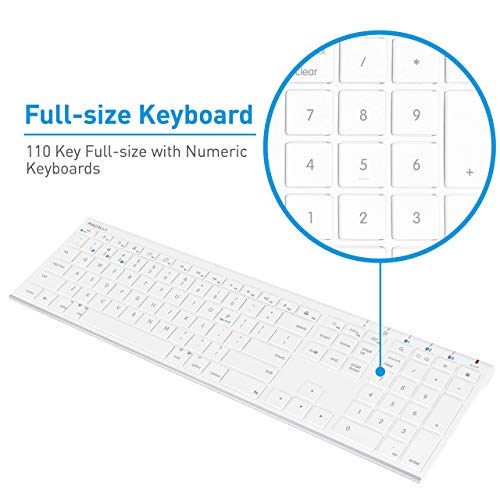 Macally Wireless Keyboard and Webcam, Great for Zoom Meetings