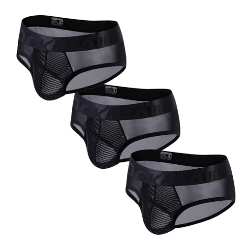 JOCKMAIL Men's Sexy Briefs Soft Breathable Comfortable Briefs Underwear Low Rise Underwear Pack for Men