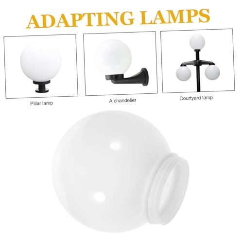 Image of Acrylic Globe Lampshade Globe Lamp Shade Replacement Sphere Shade Ceiling Fan Light Covers Acrylic Lamp Post Globe Round Ball Lamp Cover for Pendant Wall Sconces Lamp