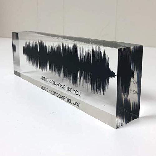 Artblox Soundwave Art With Scannable Qr Code Any Video Voice Recording Baby Heartbeat Or Song To Acrylic Glass Spotify Plaque Mothers Day Customized Gifts