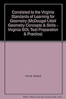 Correlated to the Virginia Standards of Learning for Geometry 0618601236 Book Cover