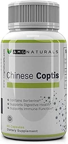 Chinese Coptis (coptis chinensis) - No Binder, No fillers - Potent Whole Herb Huang Lian Su - Goldthread 550mg Berberine Coptisine - Packaging May Vary - Image 2