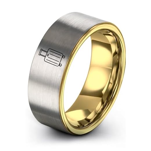 Elegant Tungsten Ring for Travelers