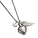 Always in my heart Pendant Initial Necklaces Angle Wing Ash Holder Urn Necklace Cremation Memorial Jewelry by AMIST (J)