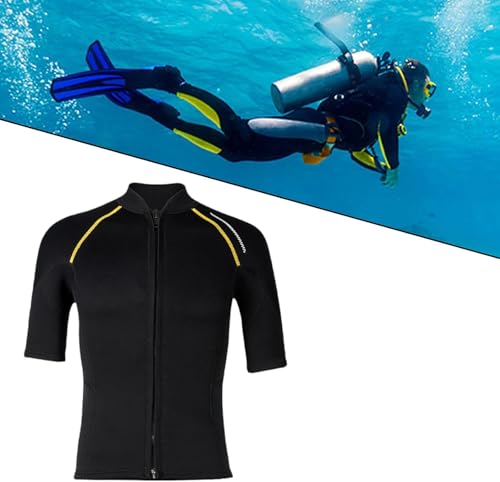 Camiseta de neopreno para hombre Duiaynke para buceo y deportes acuáticos, con cierre frontal, 1.5mm miniatura 7
