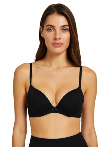 Image of Viola's Secret 6 Pack of Color Print T-Shirt Bras B Cup C Cup and D Cup