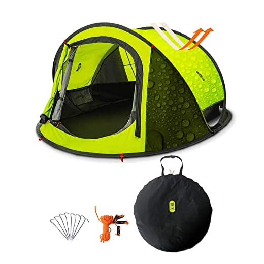 Zenph Tiendas de Campaña Familiares, Tienda de Campaña Instantánea Impermeable a Prueba de Lluvia para, Automático, Emergente Carpa, Refugio del Sol, Verano al Aire Libre (4-5 Personas)