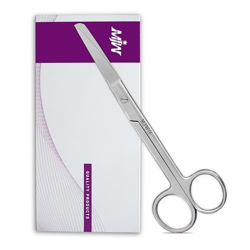 Tesouras de enfermagem para primeiros socorros, instrumento multiuso, afiadas, romo de 15,5 cm, de aço inoxidável, autoclavável, para uso doméstico