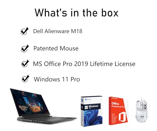 Dell  M18 R2 Gaming Laptop, 18" QHD+(2560 x 1600) 165Hz, Intel 24-Core i9 14900HX, GeForce RTX 4090, 64 GB DDR5, 8 TB SSD, fotocamera FHD, tastiera retroilluminata, Office 2019, Win11 Pro, - Notebook - Immagine 1