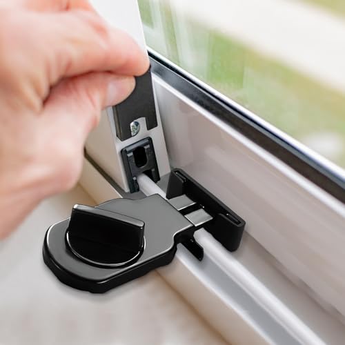 Cerraduras de ventana corredizas LELE LIFE de hierro ajustable (4 piezas) 8