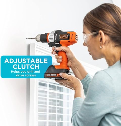 BLACK+DECKER Bd Matrix 20V Max Lithim Drill 2500 Watt 10 Millimeters, Orange