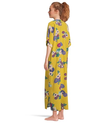 Natori Women's Kiku-Challis Dolman Sleeve Caftan3