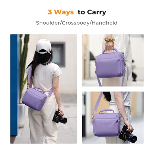 Image of K&F CONCEPT Camera Sling Bag Small Crossbody Case | For DSLR /SLR Camera, Cute & Compact, Shoulder Photography Bags, Compatible for Canon /Nikon /Sony, BS09
