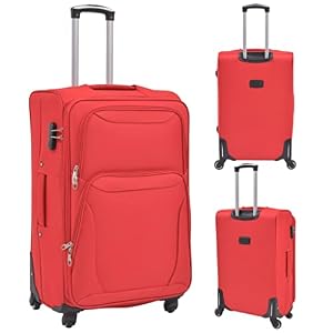 Solivagant Solivagant 3-TLG. Weichgepäck Trolley-Set Rot, Taschen Koffer,Reisekoffer, 11.9 kg-91316