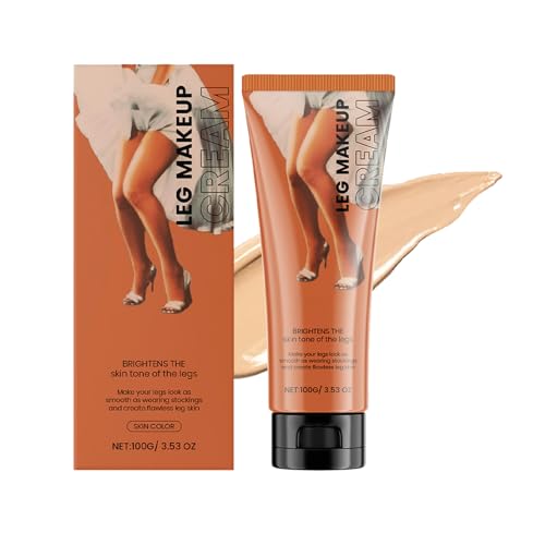 KOAHDE Maquillaje de Piernas Resistente al Agua sin Transferencia,Piernas Maquillaje Impermeable de Piernas Corporales,Maquillaje Corporal Resistente al Agua,Cobertura de Tatuaje,100G