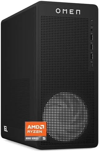 HP OMEN 16L Gaming Desktop | AMD Ryzen 5 8400F Processor |16GB DD...