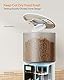 Futterautomat Katze Katzenfutter Automat mit Timer: Futternapf mit Automatic Futterautomat 4L - 10s-Ruf zum Essen - Trockenfutter Futterspender Automatisch für Katze und Hund Weiß
