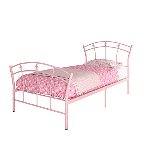 Sponsored Ad – Panana 3FT Pink Toddler Metal Bed Frame Kids Bedroom Furniture Childrens Bedframe