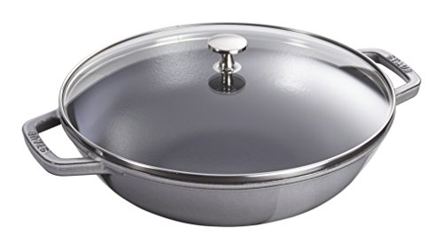 Wok de hierro fundido STAUB 30 cm gris